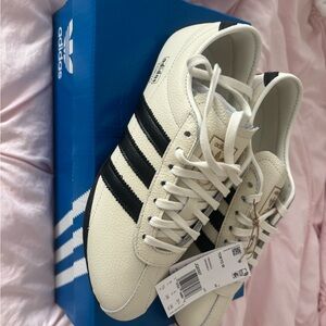 Adidas Off-White and Black Classic Sneakers